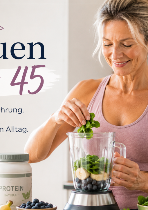 Gesunde Frau über 45 bereitet bewusste Ernährung und Meal Prep in einer modernen Küche vor.